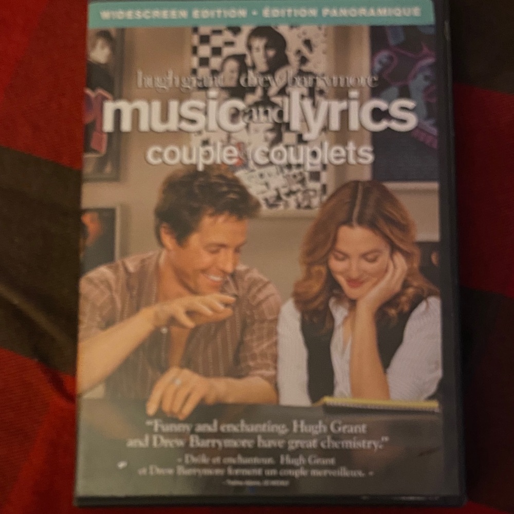Warner Bros. Music and Lyrics DVD - Black and White Cover